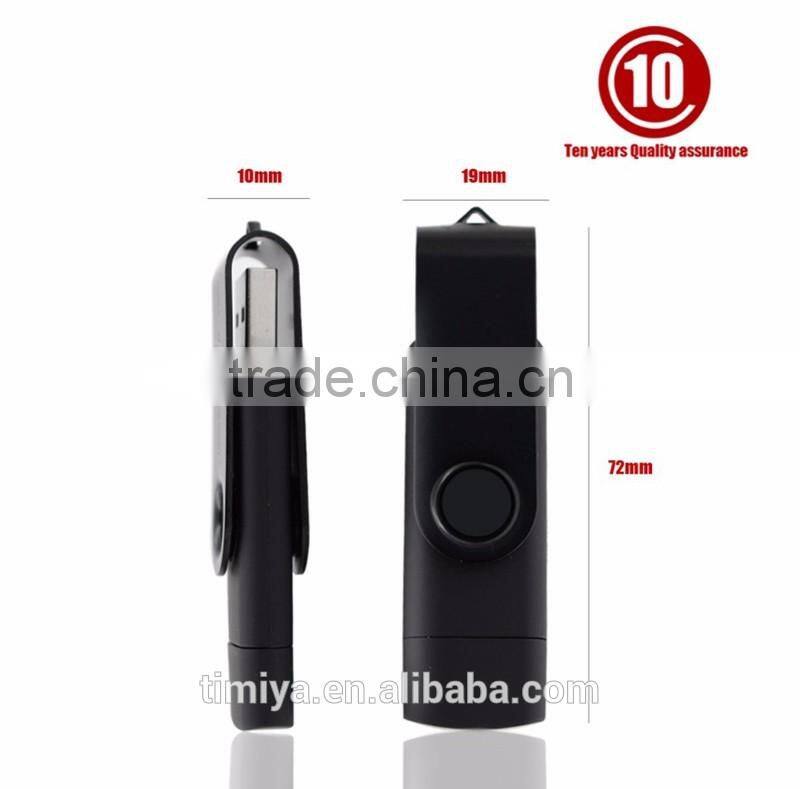 Super 2 In 1 OTG Micro USB Flash Drive 64GB Classic Style For Mobile Smart Phone Tablet Computer Player TV DVD Etc (Golden)