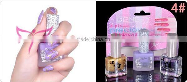Hot new arrvail Denesy crack nail paint varnish set