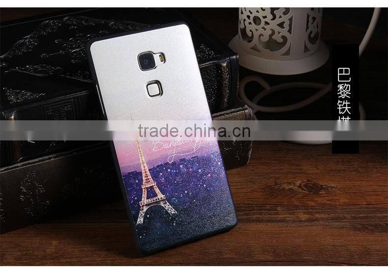 Colored drawing Flower Flag Catoon Soft TPU Silk Skin case for Huawei Mate S/Mate 8/Mate 7/Honor 7