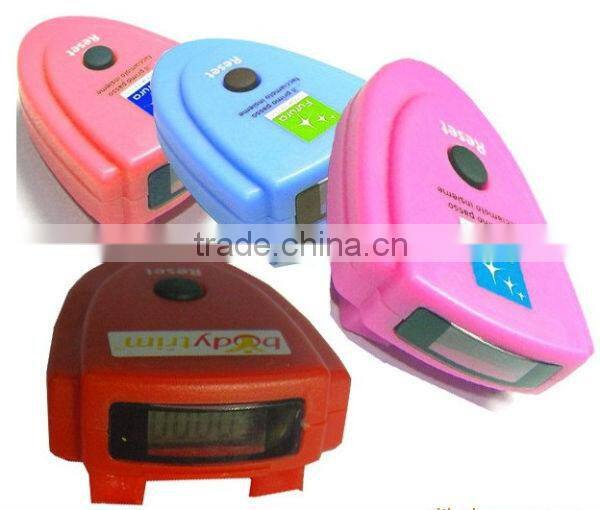 Digital Single function pedometer with clip for fitness,body building , promotional pedometer