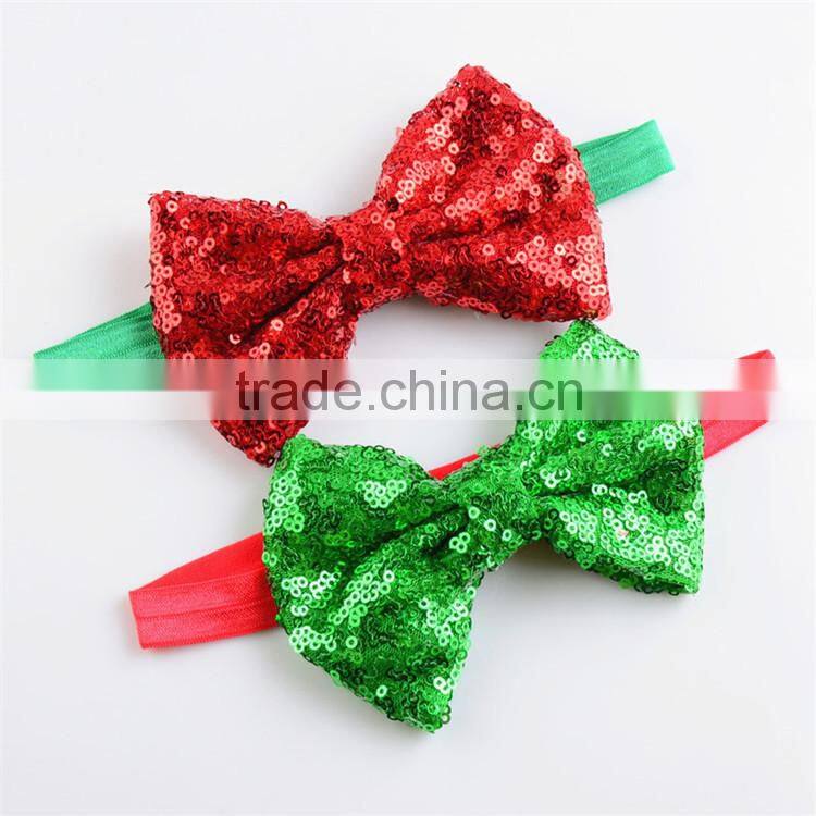 rounded flower diy christmas headband for babies