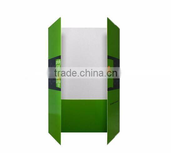 Black paper folder printing, OEM print company logo folders