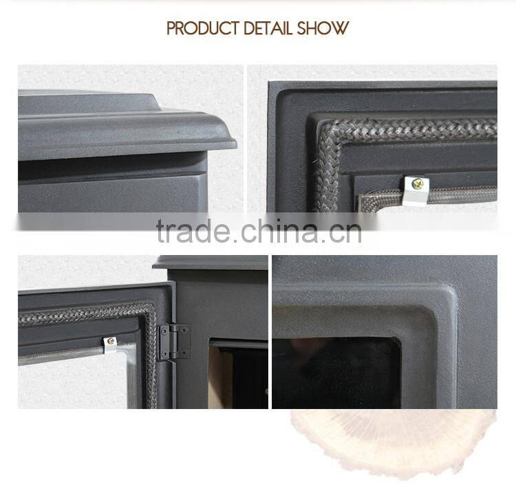 Vertical small fireplace installation, wooden fireplace system