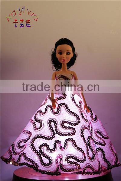 Unique Pink Lighting Dress / Ballet Dance Wear / Battery Light Clothes