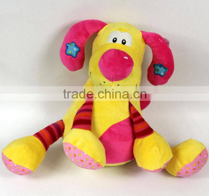 Luckiplus Hot Sale First Class Nice Yellow and Pink Animal Safe Technology Toy For Kids