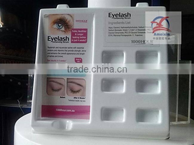 OEM cosmetics plastic display stand, plastic tray, blister