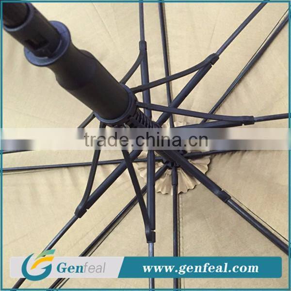 27 inch Big Size Straight Golf Umbrellas with printed logo for brand promotion