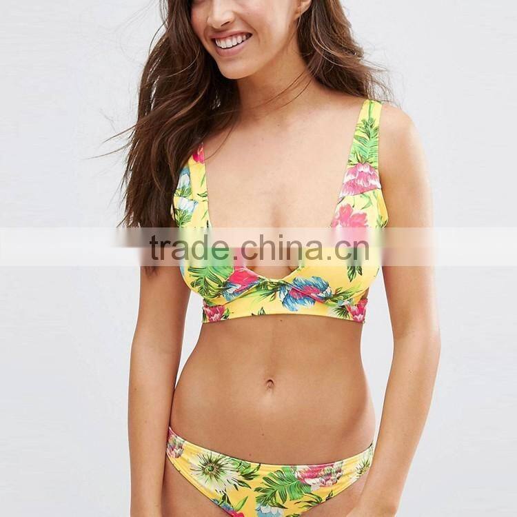 sexy one-piece swimsuits wholesale all over print open back swimming suit