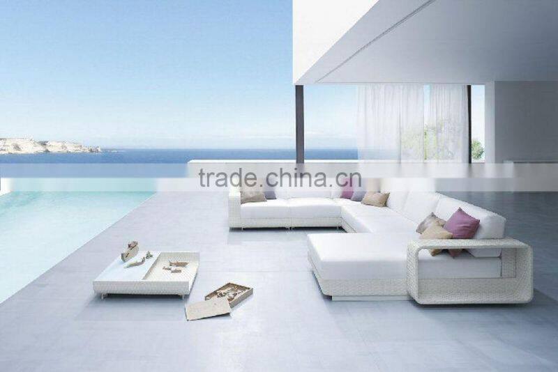 New modern luxury garden sofa set furniture - poly rattan sofa set furniture - Outdoor sofa furniture