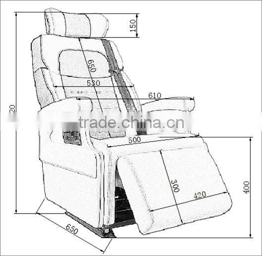MPV,motor homes Single electric auto seat Vito Viano Carevelle