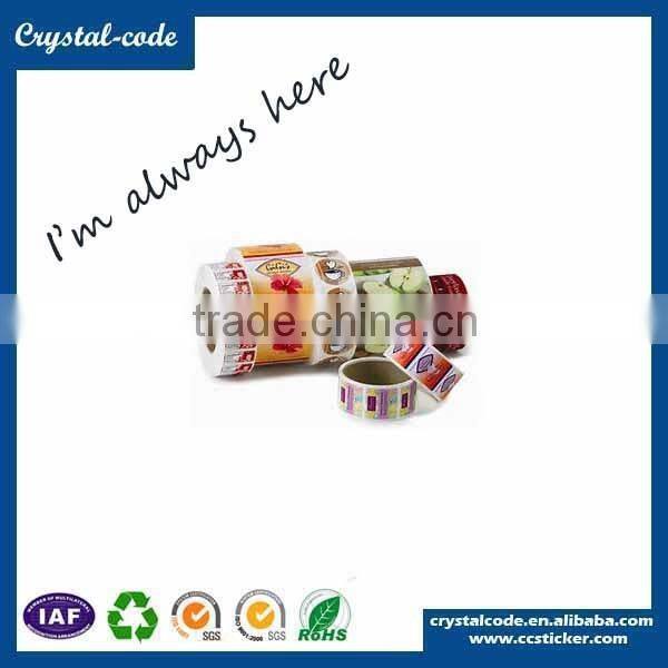 High-quality custom waterproof barcode sticker roll