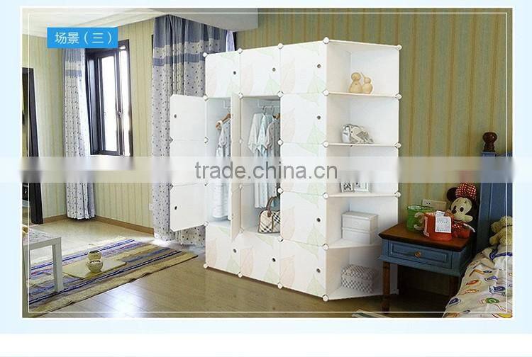 Plastic folding portable wardrobe