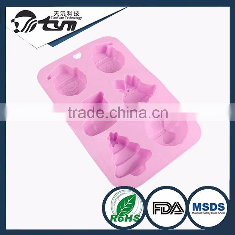 China Factory Price BPA Free Different Shape Silicone Baking Molds