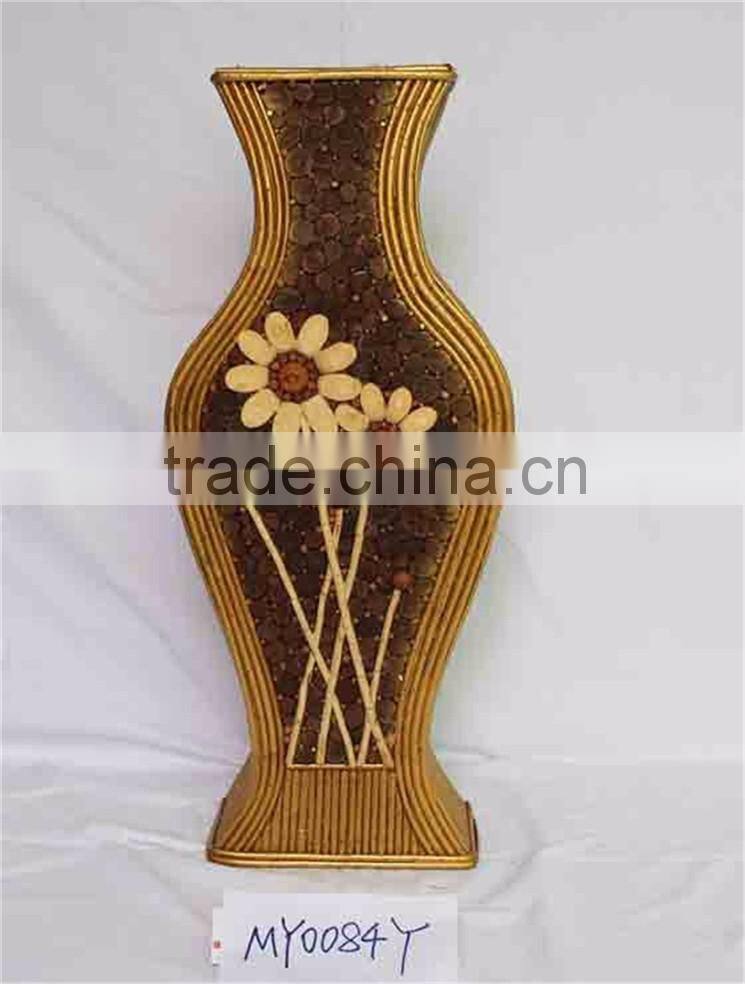 Latest cheap nature vase rattan home decoration artificial flowers vase