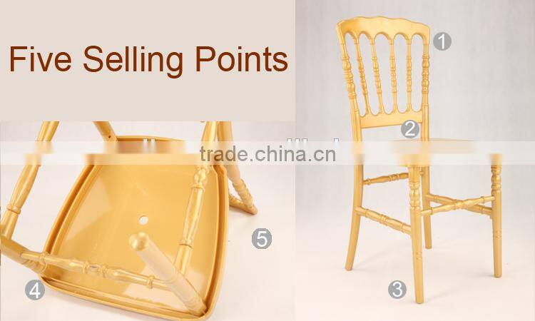 High quality and competitive price resin nepoleon chair for event/party/hotel rental