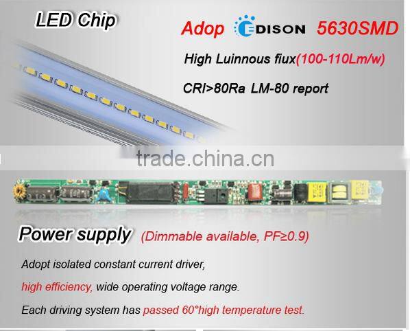 Alphogo 417mm 2G11 LED tube lighting 18w ,factory wholesell 2G11 LED tube with 2G114 pins Lamp replacment