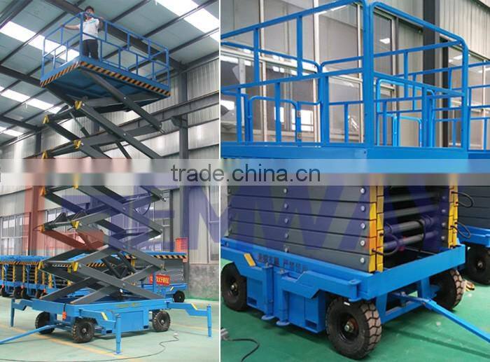 Hydraulic mobile scissor lift work platform price