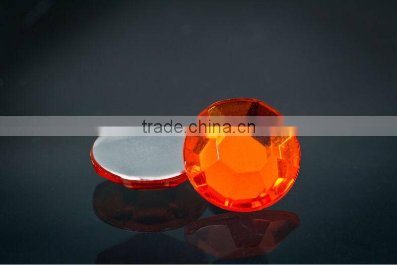 In Stock Items Round Shape Flat Back Acrylic Rhinestones for Nail Art