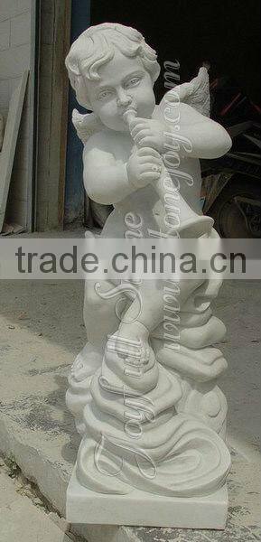 Marble life size angel statue