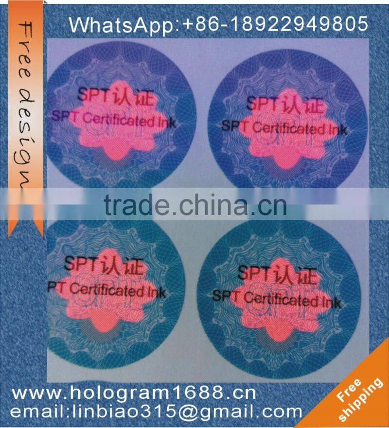 VOID warranty tamper evident hologram silver void hologram sticker