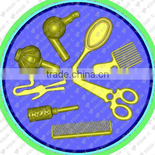 Hairdressing cake pop mould,silicone 3D cake decoration mould,sugar art maker