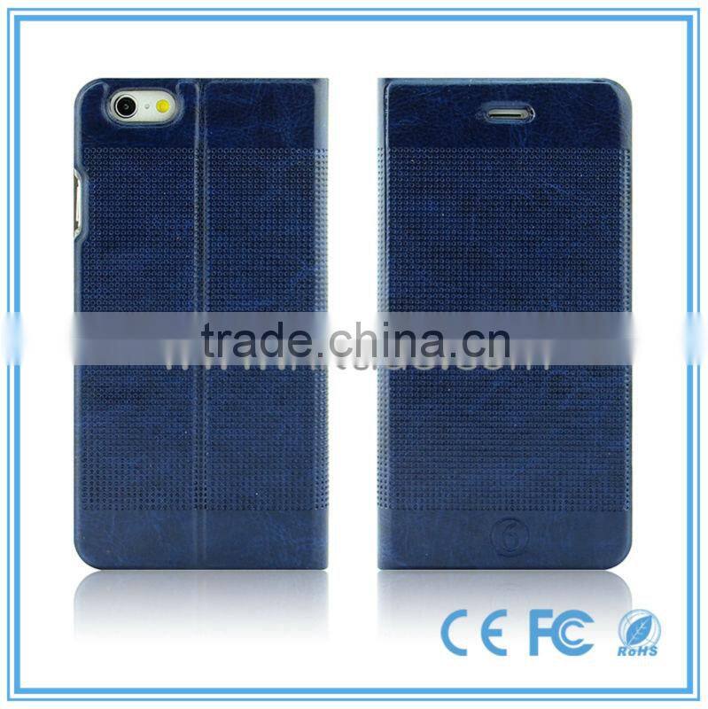 Professional Manufacture Waterproof Leather For Iphone 6 Case With Magnet