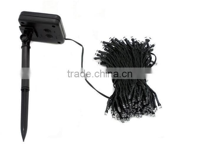 series string xmas decoration light with solar panel for supermarket 10meter 20meter 100meter