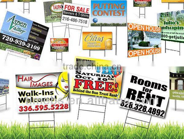 PP corrugated plastic sign material