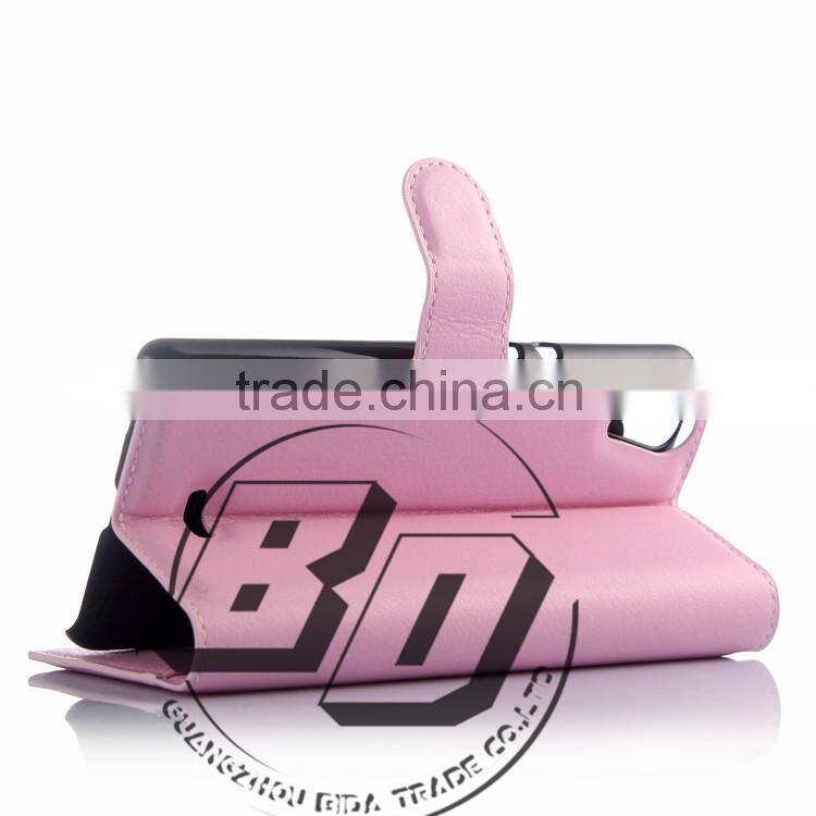 Top Selling Durable Flip Wallet Style Magnetic Flip Stand PU Leather Case For Wiko Rainbow lite luxury leather case