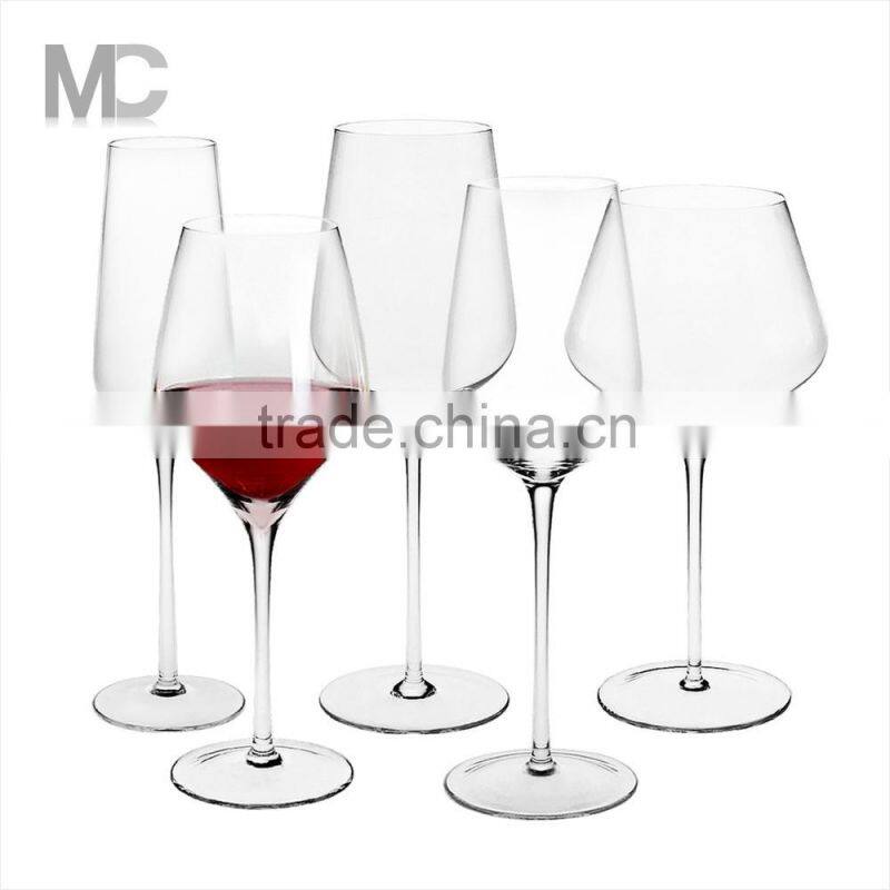 Cheap Elegant Decoration Handmade Clear Crystal Wine Glass