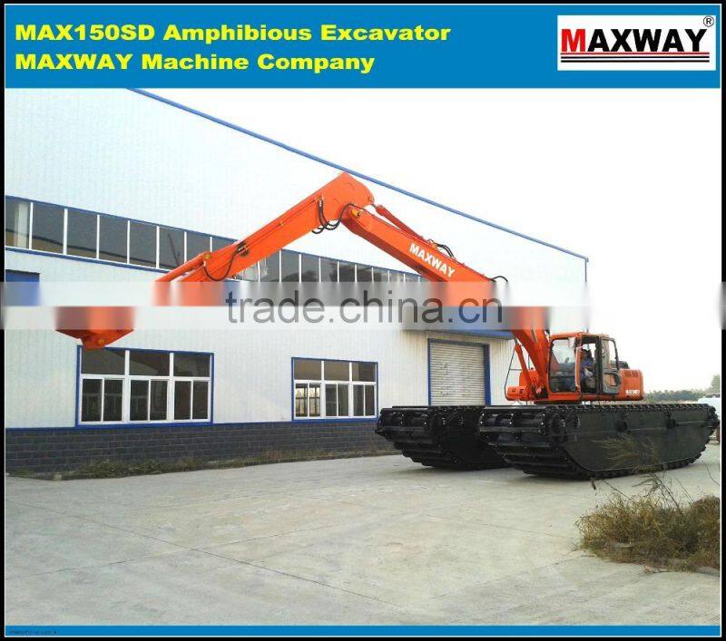 4x4 Full Drive ( 4WD ) Wetland Excavator Equipped, CE , EPA , SGS, ISO , Model: MAX220SD-4