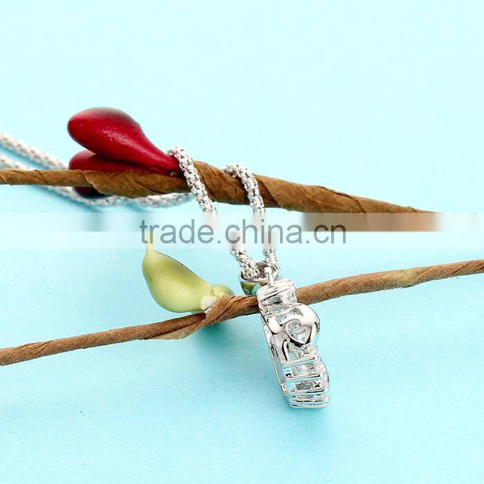 925 Sterling Silver Dancing Stone Pendant Jewelry SPG898W