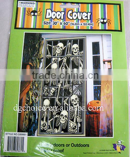 Colored customized halloween decor home door cover