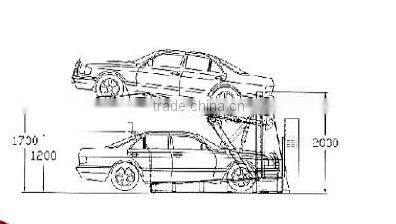 JUNHV best selling parking car lift with standards CE certificate JH-TP2700B
