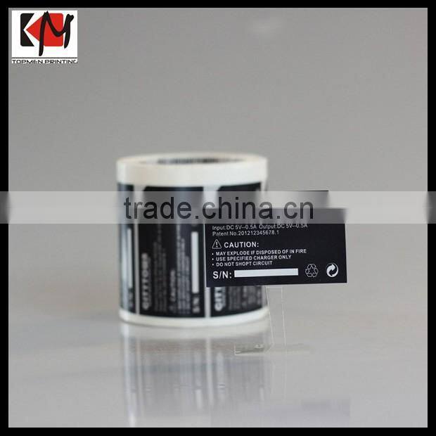 Custom Printings None-Moveable Label Sticker Self Adhesive Vinly Label Printing