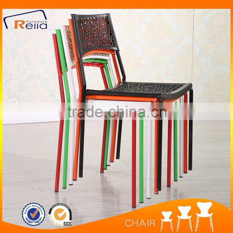Hot selling stackable plastic dinning chair cafe chair
