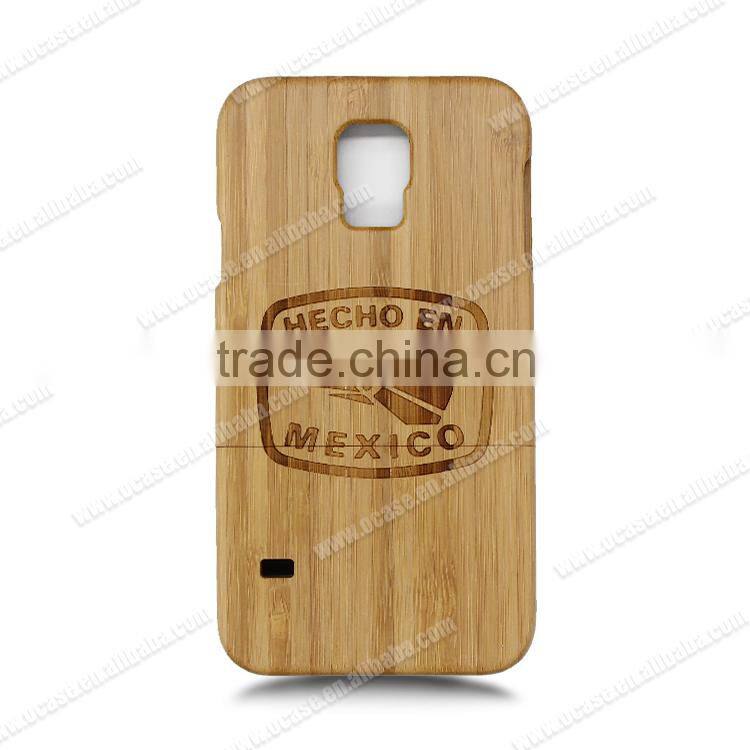 Comstom Beautiful Design Wood Cell two parts Case for Samsung cover for Samsung s5