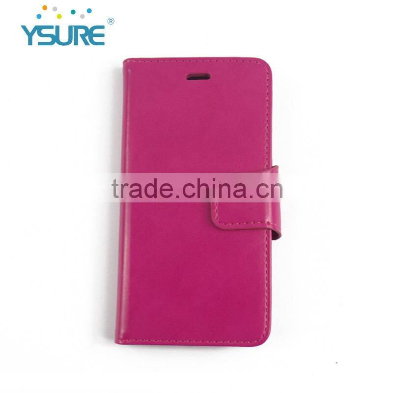 2016 New Colorful Style Hot Sales PU Leather Cases for iphone6 with Three Card Slots and Stand