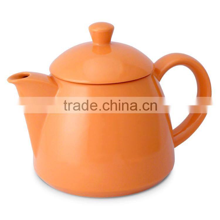 Hot sale bulk cheap colorful glazed ceramic teapot
