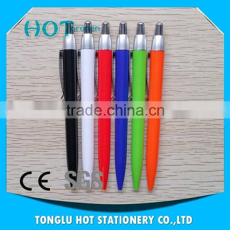 Best wholesale websites Black, white, red, blue, green, orange branded plastic pen