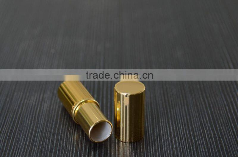 Made in China custom lipstick tube, gold lipstick tube