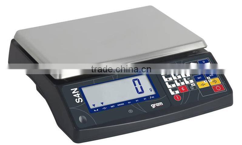30KG S4N-30K Desk Top Type Electronics Weighing Scales , List Scale Industries