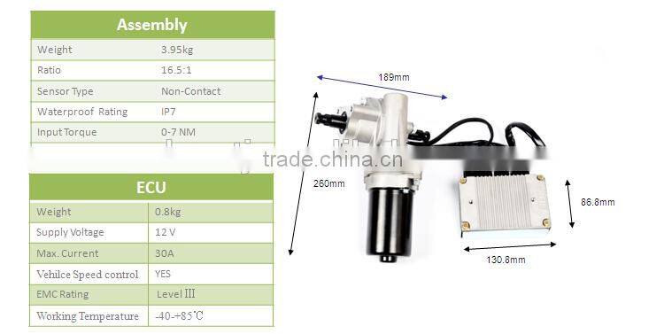 powerful 220w waterproof UTV electrical power steering universal part for Polaris Ranger XP 900 :2013+