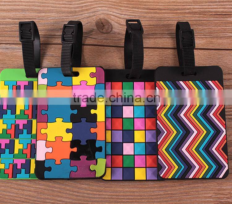 Custom Rubber Soft PVC Luggage Tag, Bag Tag, Leather Luggage Tag