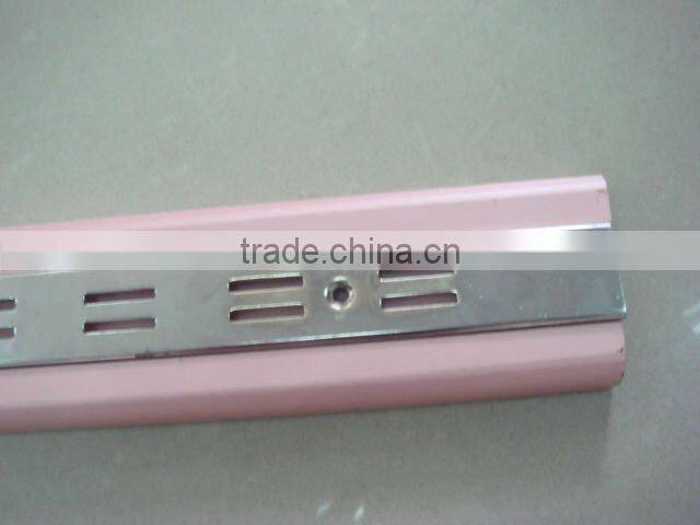 Chrome Channel Panel Display Wall System with Wood Plate (DG0008)