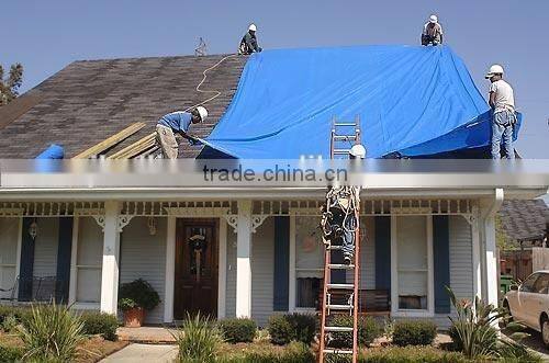 33 'x46' BLUE Polyethyle ROOFING CONTRACTORS HURRICANE TARPS FOR Temporary Roofing Tarps