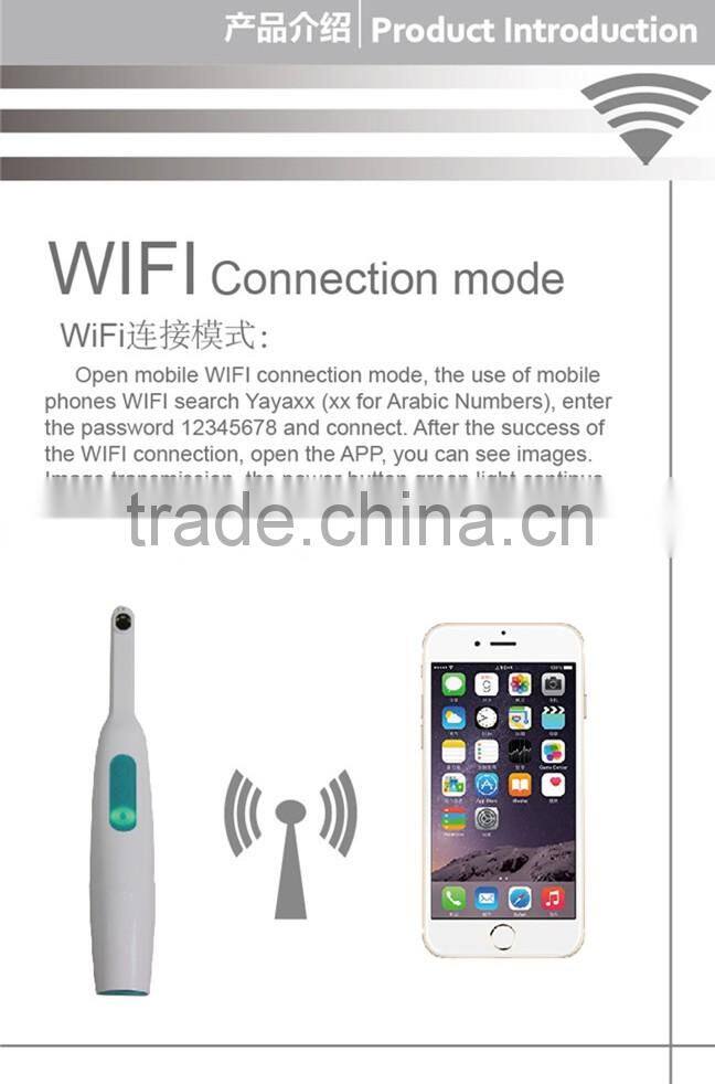 720P Wifi full hd dental intraoral dental intraoral camera wireless hidden camera