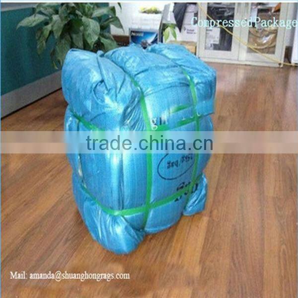 White and colored yarn cotton fabric