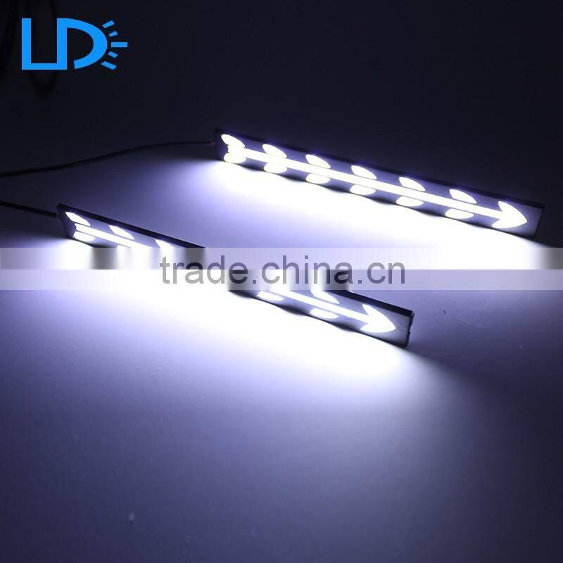 Waterproof 7w 12v slim Led Daytime Running Lights cob Drl