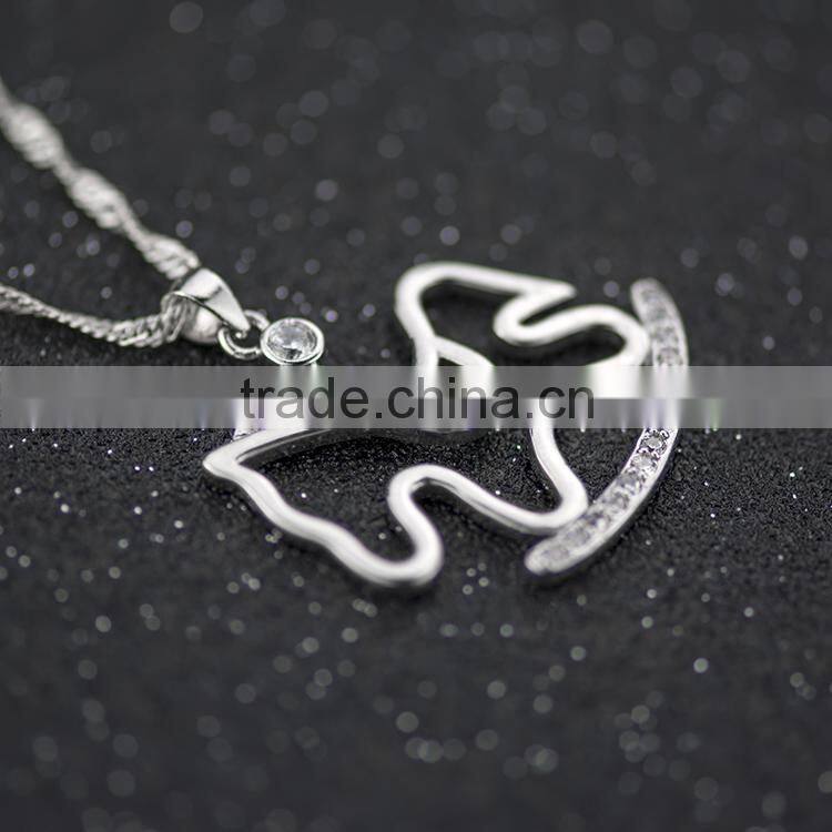 Alloy jewelry pendant!!!beautiful horse pendant inlaid cubic zirconia